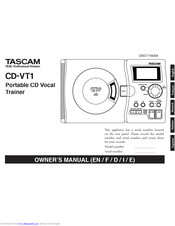 Tascam CD-VT1 Bedienungsanleitung