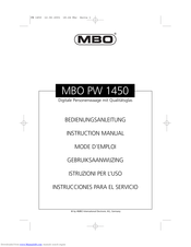 MBO W 1450 Bedienungsanleitung