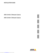 Axis Q1604-E Installationsanleitung