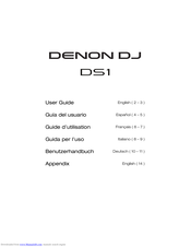 Denon DJ DS1 Benutzerhandbuch