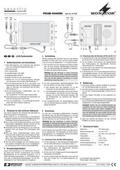 Monacor TVLCD-564COL Bedienungsanleitung