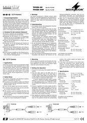 Monacor TVCCD-30 Bedienungsanleitung