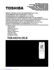 Toshiba TCB-AX21U-E Betriebsanleitung
