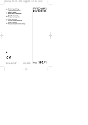 Pro Work PFSG 180/1 Bedienungsanleitung