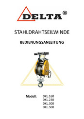 Delta DKL.160 Bedienungsanleitung