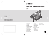 Bosch GBH 18V-34 CF Professional Originalbetriebsanleitung
