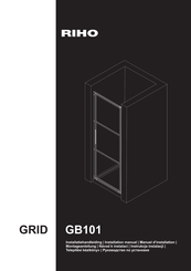 RIHO GRID GB101 Montageanleitung