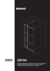Riho GRID GB104 Montageanleitung