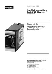 Parker PCD 00A-400 Serie Installationsanleitung