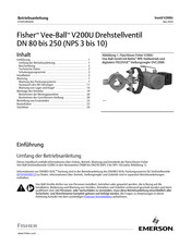 Emerson Fisher Vee-Ball V200U Betriebsanleitung