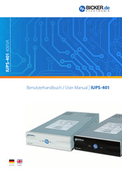 Bicker Elektronik IUPS-401 Serie Benutzerhandbuch