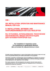 Jevi VLEx-Serie Installations- Betriebs Und Wartungshandbuch