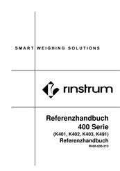 Rinstrum 400-Serie Referenzhandbuch