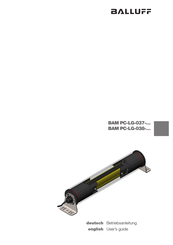 Balluff BAM03E9 BAM PC-LG-037-H0450-M-01/F Betriebsanleitung
