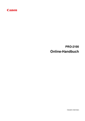 Canon PRO-2100 Online-Handbuch