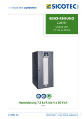 Sicotec CUBYS+ MP 7,5 Anleitung