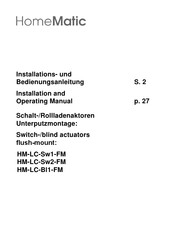 eQ-3 HomeMatic HM-LC-Sw2-FM Installations- Und Bedienungsanleitung