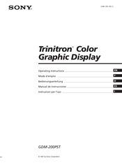 Sony Trinitron GDM-200PST Bedienungsanleitung
