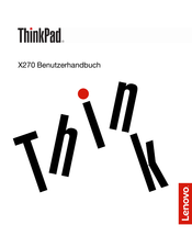 Lenovo thinkpad X270 Benutzerhandbuch