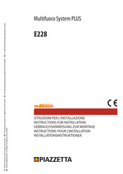 Piazzetta E228 Serie Gebrauchsanweisung Zur Montage