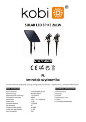 kobi Solar LED SPIKE 2x1W Benutzerhandbuch