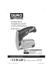 Duro Pro D-AT 3,6/1 Li Originalbetriebsanleitung