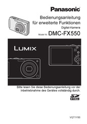Panasonic DMC-FX550 Bedienungsanleitung Für Erweiterte Funktionen
