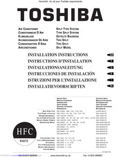 Toshiba RAV-164A-PE Installationsanleitung