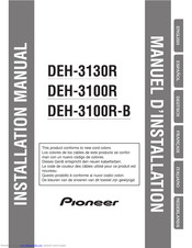Pioneer DEH-3100R Produkt- Und Installationshandbuch