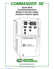Control Techniques Commander SE Kurzinbetriebnahme