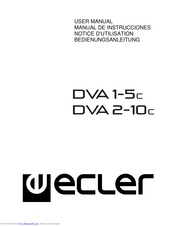 Ecler DVA1-5c Bedienungsanleitung