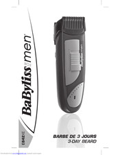 BaByliss for men E842XE Bedienungsanleitung