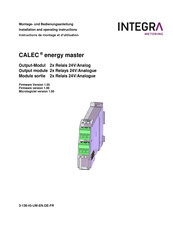 INTEGRA Merering CALEC energy master Montage- Und Bedienungsanleitung