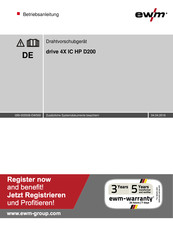 EWM drive 4X IC HP D200 Betriebsanleitung