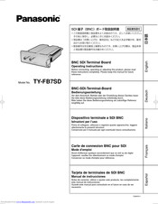 Panasonic TY-FB7SD Bedienungsanleitung