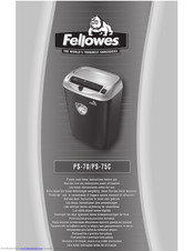 Fellowes PS-70 Anleitungen