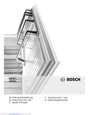 Bosch KIF27-Serie Gebrauchsanleitung