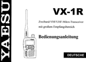 Yaesu VX-1 R Bedienungsanleitung