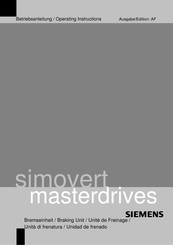 Siemens SIMOVERT MASTERDRIVES Betriebsanleitung