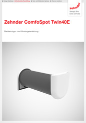 Zehnder ComfoSpot Twin40E Bedienungs- Und Montageanleitung