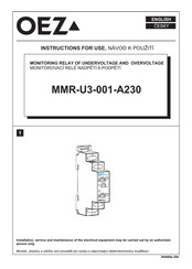 OEZ MMR-U3-001-A230 Gebrauchsanweisung