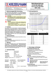 Kieselmann 6139 050 000-021 Betriebsanleitung