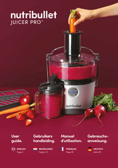 NUTRIBULLET Juicer Pro Gebrauchsanweisung