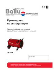 Ballu-Biemmedue GP 105A Bedienungsanleitung