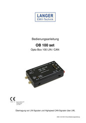 LANGER EMV-Technik Opto-Box 100 LIN/CAN Bedienungsanleitung