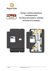 Wagner Solar RATIOfresh 810 Montage- Und Bedienungsanleitung