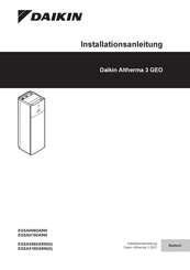 Daikin Altherma 3 GEO EGSAH-D9W Installationsanleitung