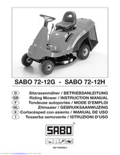 Sabo 72-12G Betriebsanleitung