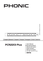 Phonic PCR 2213 Plus Benutzerhandbuch