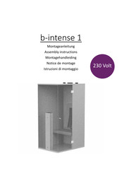 b-intense 1 Montageanleitung